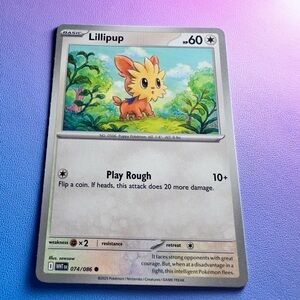 lillipup - 074/086 (common) — pokemon: white flare